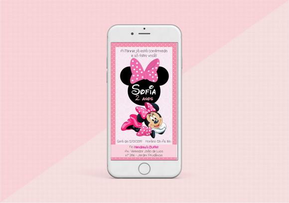 Convite Virtual | Minnie Rosa