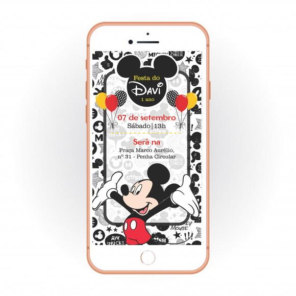 Convite Virtual | Mickey