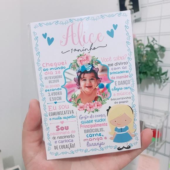 Ímã chalkboard | Alice no País das Maravilhas