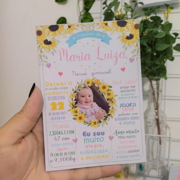 Ímã de Geladeira Chalkboard Jardim Girassol