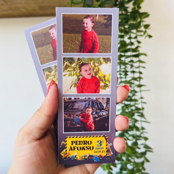 Ímã de Geladeira Tirinha Polaroid Foto Construção Obra