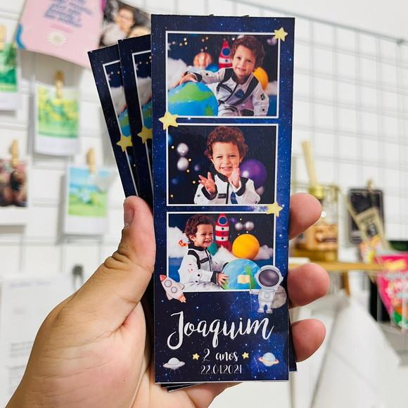 Ímã de Geladeira Tirinha Polaroid Foto Lembrança Astronauta