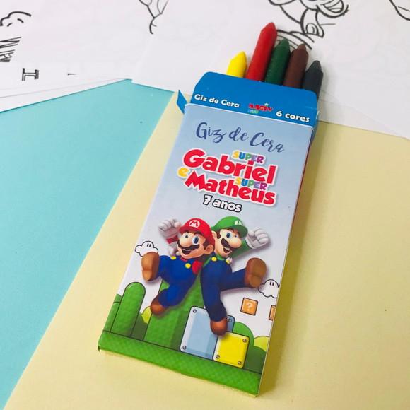 Kit De Colorir Mario Bros