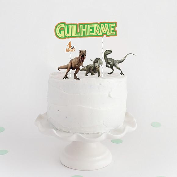 Topo de Bolo | Dinossauros