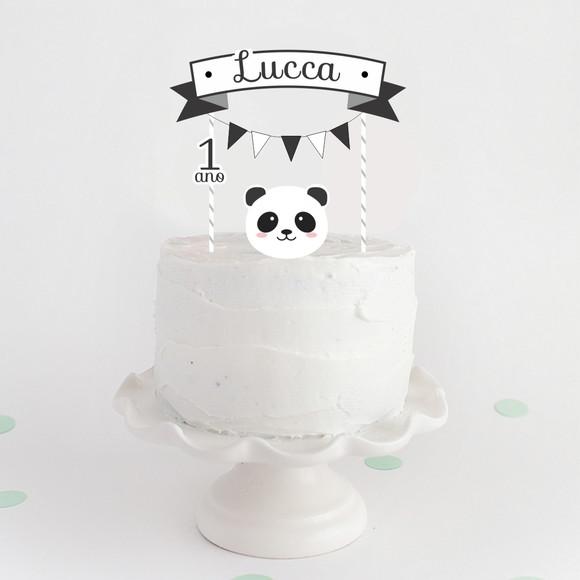 Topo de Bolo | Panda