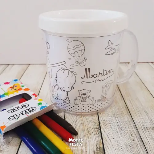 Caneca de Colorir | Aquarela