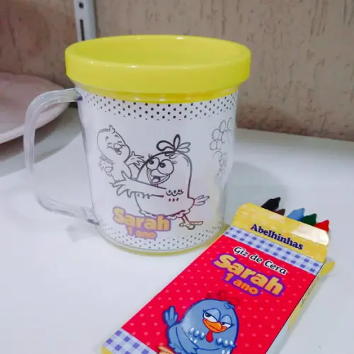 Caneca de Colorir | Galinha Pintadinha