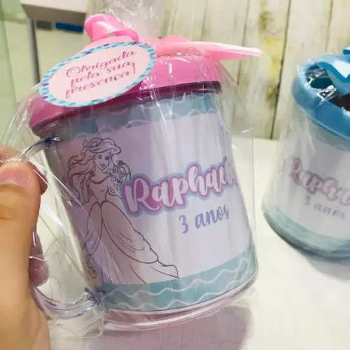 Caneca De Colorir | Pequena Sereia Ariel