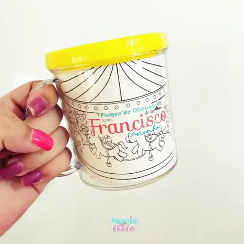 Caneca de Colorir | Parque de Diversões