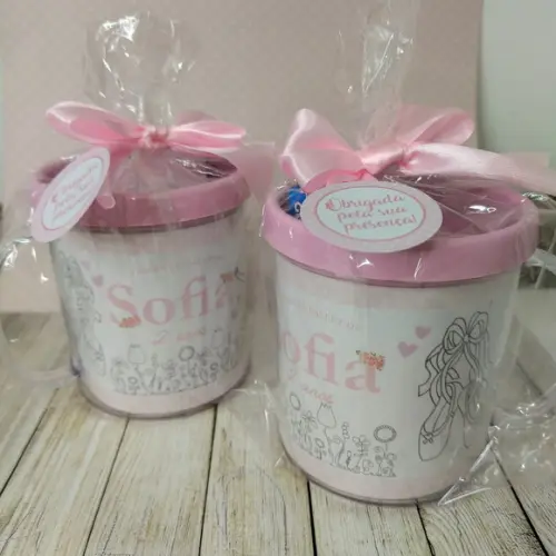 Caneca De Colorir Bailarina