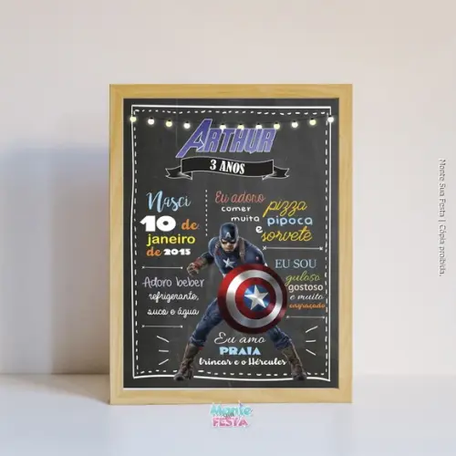 Chalkboard | Capitão américa