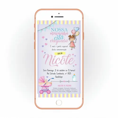 Convite Virtual | Chá De Bebê