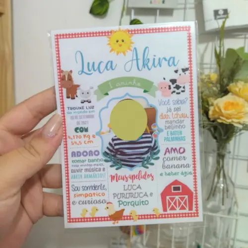 Ímã chalkboard | Fazendinha