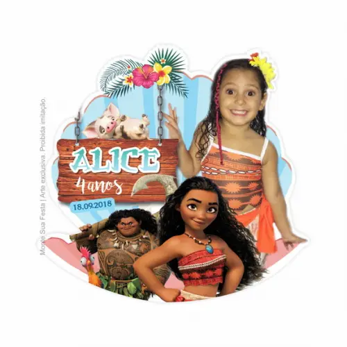 Ímã com corte especial - Moana