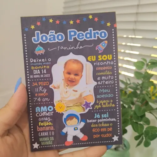 Ímã de Geladeira Chalkboard Astronauta