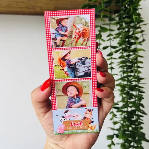 Ímã de Geladeira Tirinha Polaroid Foto Fazendinha