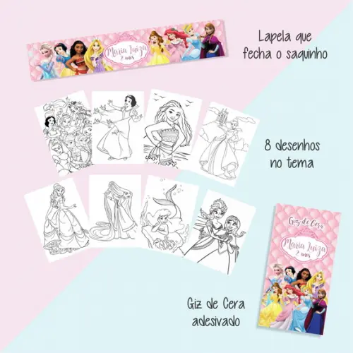 Kit de Colorir - Princesas