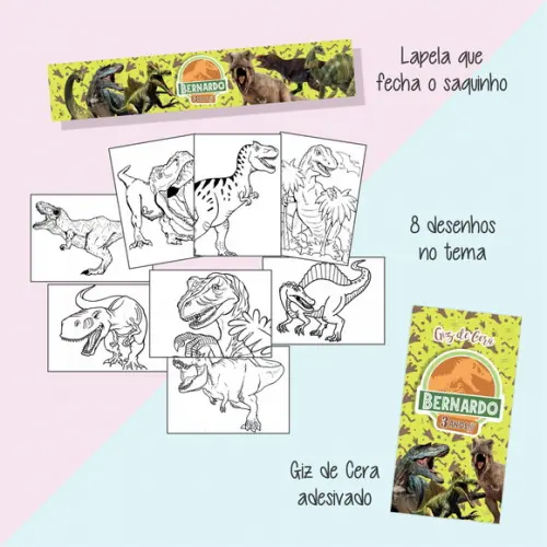 Kit de Colorir - Dinossauros
