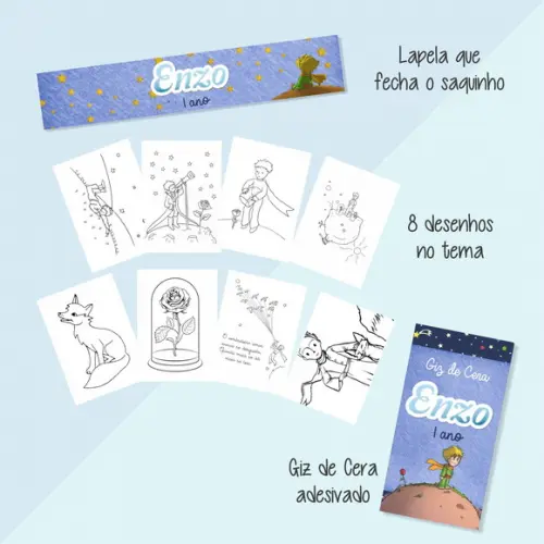 Kit de Colorir | O pequeno príncipe