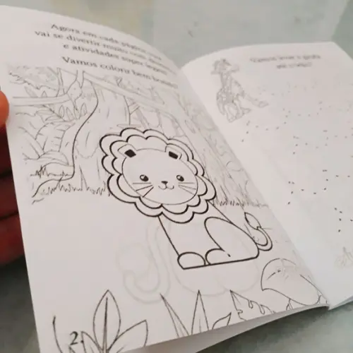 Livrinho de colorir | Leãozinho