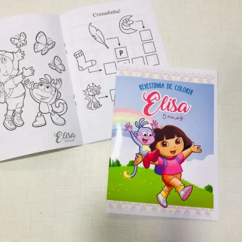 Livrinho de colorir | Dora aventureira