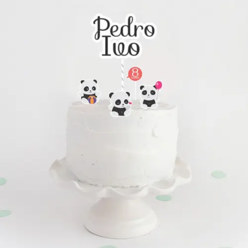 Topo de Bolo | Panda