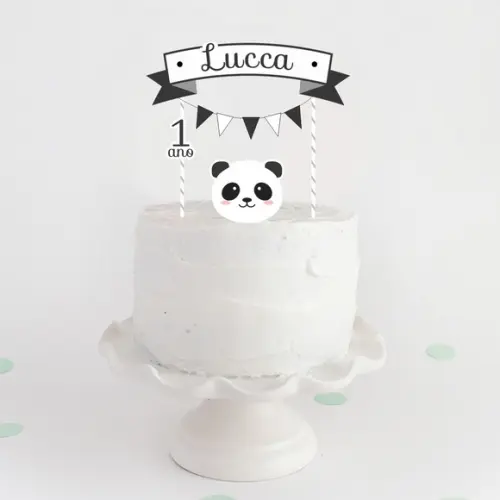Topo de Bolo | Panda