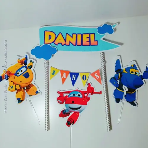 Topo de Bolo | Super Wings