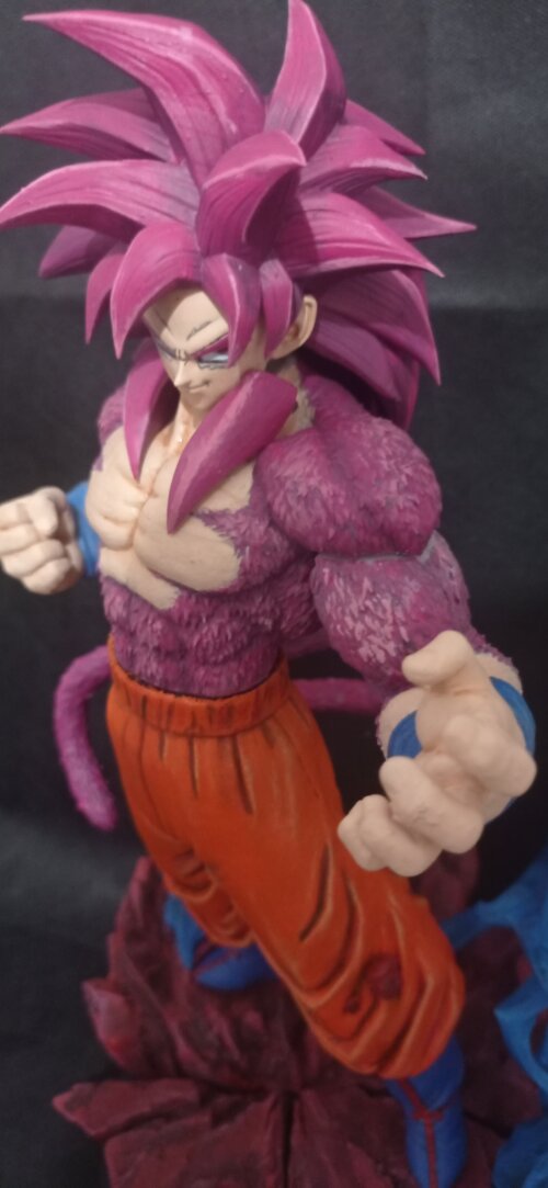 Estátua Goku Super Saiyajin 4 SSJ4 Dragon Ball Daima Resina Prem