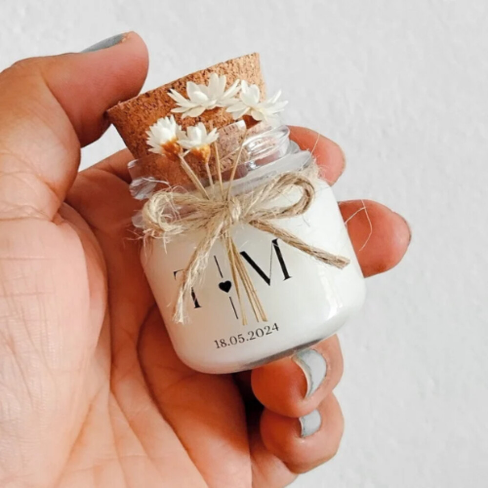 Mini vela aromática personalizada