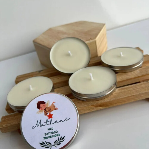 Mini vela aromática personalizada