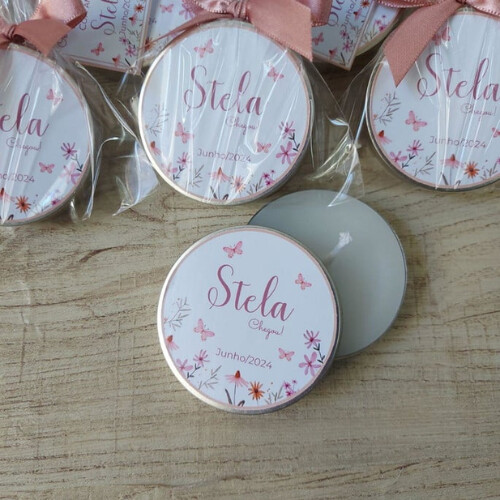 Mini vela aromática personalizada