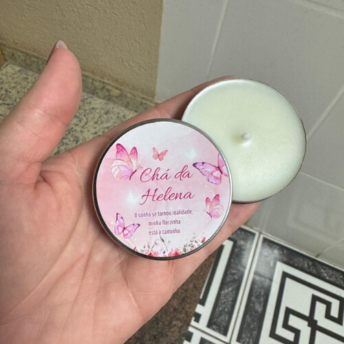 Mini vela aromática personalizada