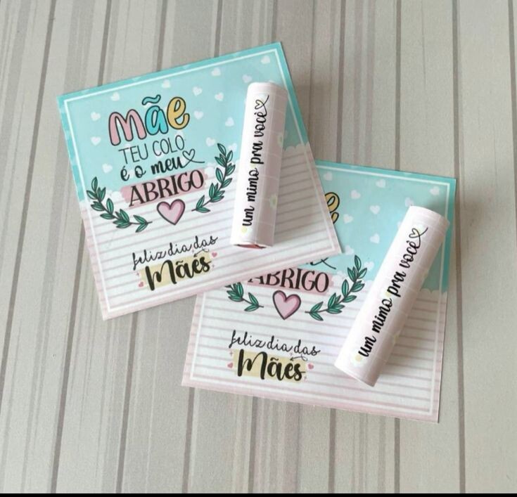 Card com Baton de Chocolate Personalizado