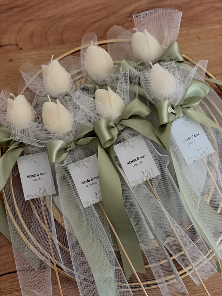 Vela Tulipa Encanto Personalizada