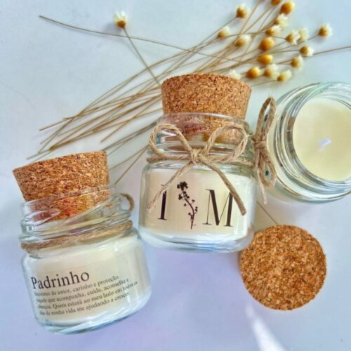 Mini vela aromática personalizada