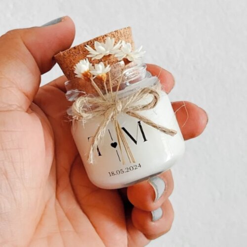 Mini vela aromática personalizada