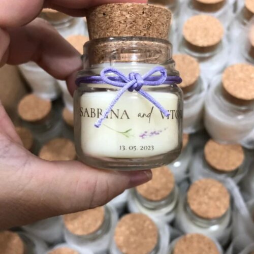 Mini vela aromática personalizada