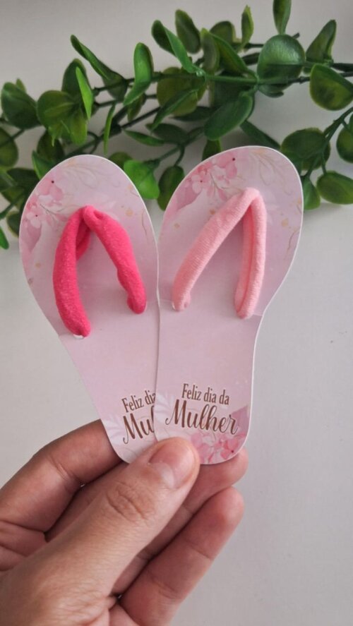 Card Chinelinho com Xuxinha Personalizado