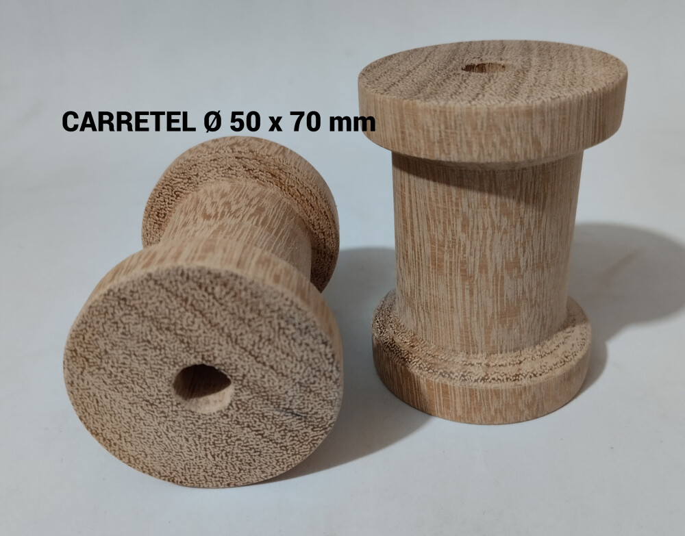 CARRETEL DE MADEIRA Ø 50 x 70 mm