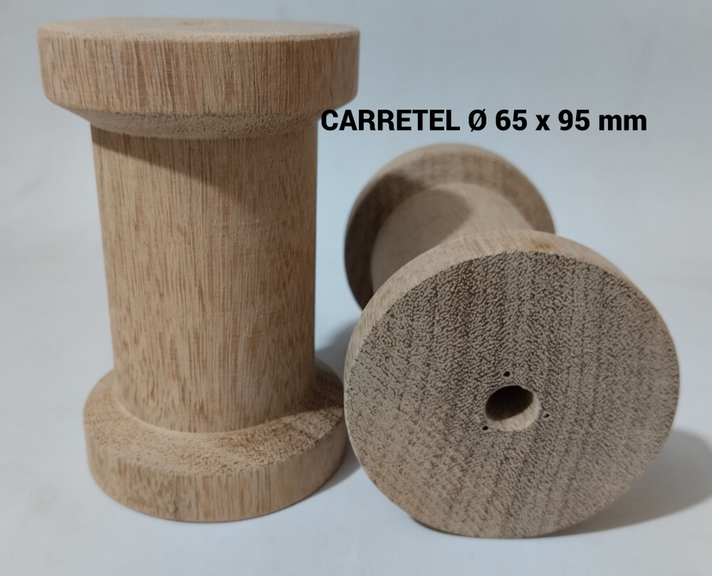 CARRETEL DE MADEIRA Ø 70 x 110 mm