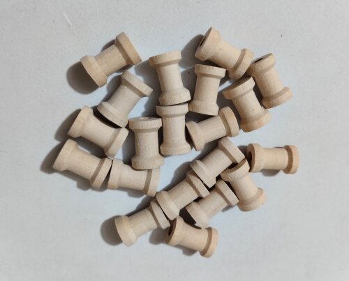 CARRETEL DE MADEIRA Ø 10 x 15 mm