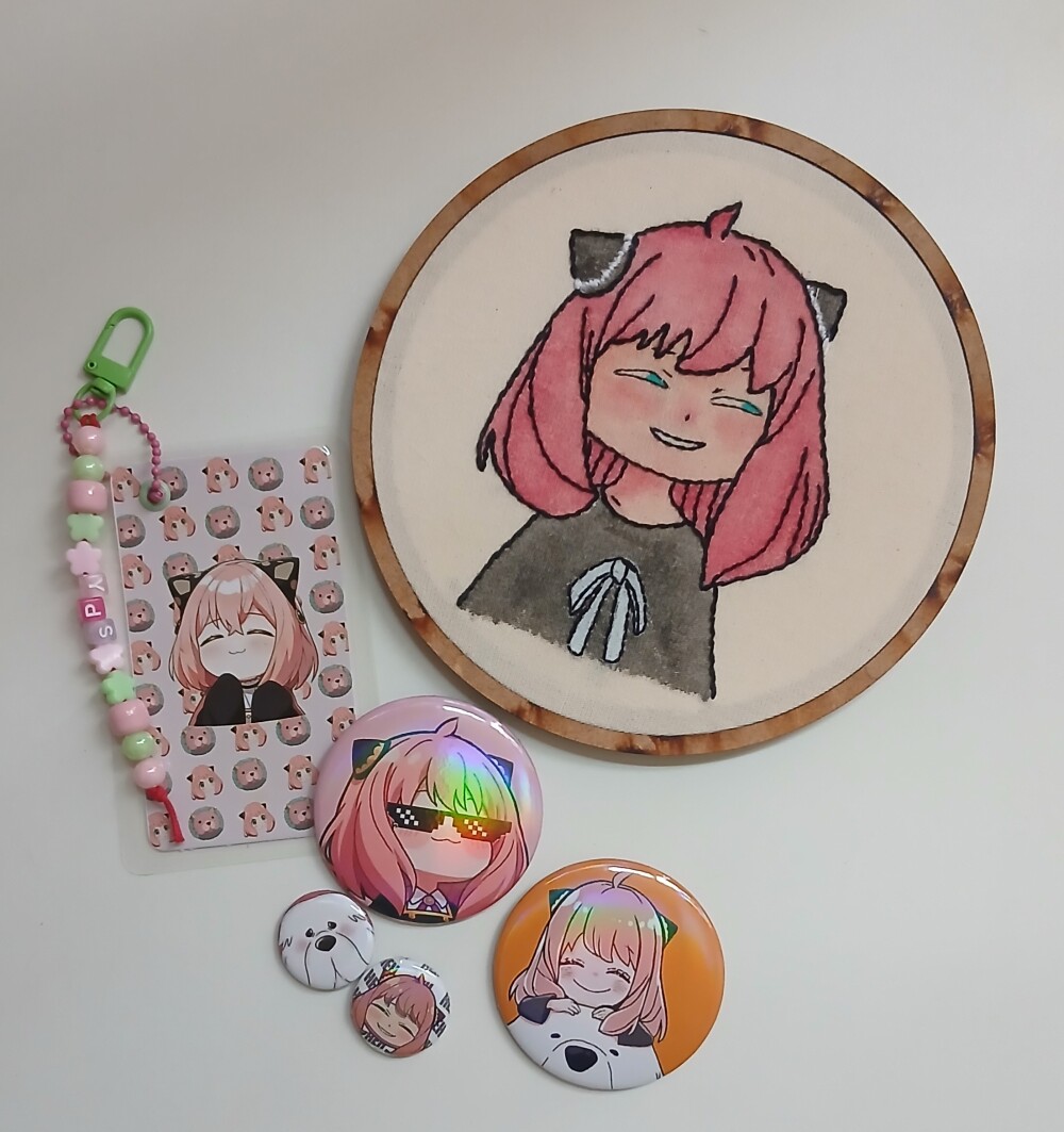 Kit Anya Forger (Bordado e Acessórios)