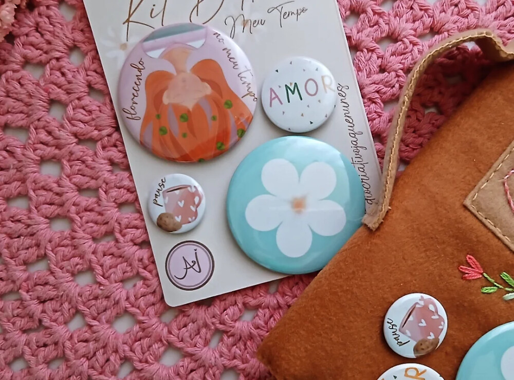 KIT Bottons Meu Tempo