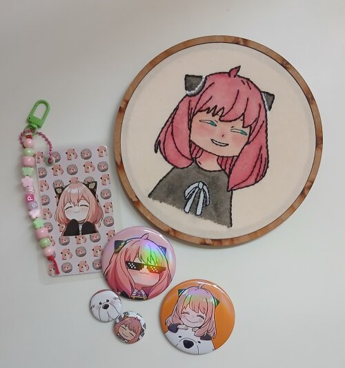 Kit Anya Forger (Bordado e Acessórios)