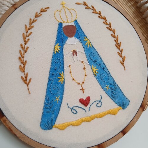 Bordado Nossa Senhora Aparecida