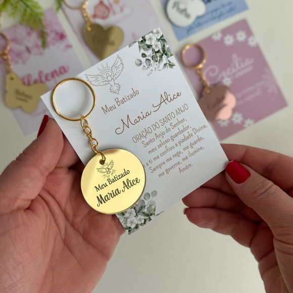 Chaveiros em Acrílico Espelhado Personalizado