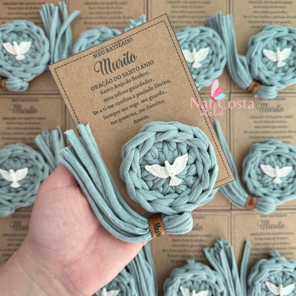 Kit 30 Lembrancinhas Mandalas para Batizado Personalizado