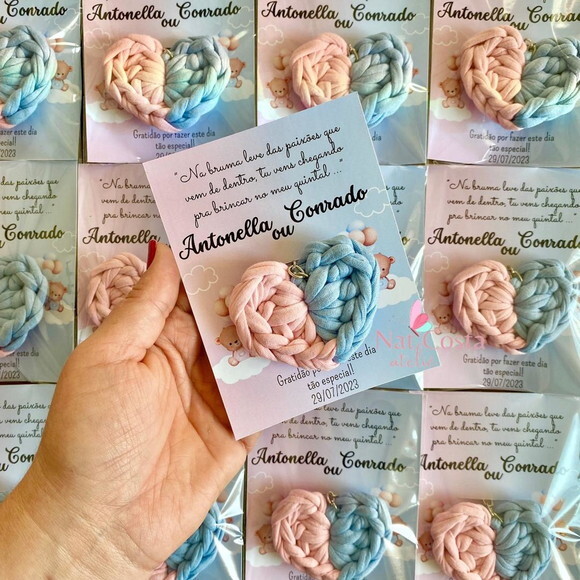 Kit 30 Lembrancinhas para Chá Revelação