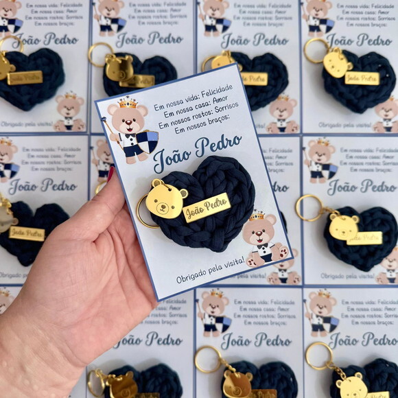 Lembrancinhas Maternidade Luxo com Pingente Personalizado